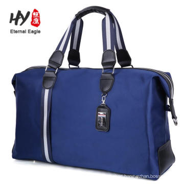 straight round shaped tote travel oxford machine made bag